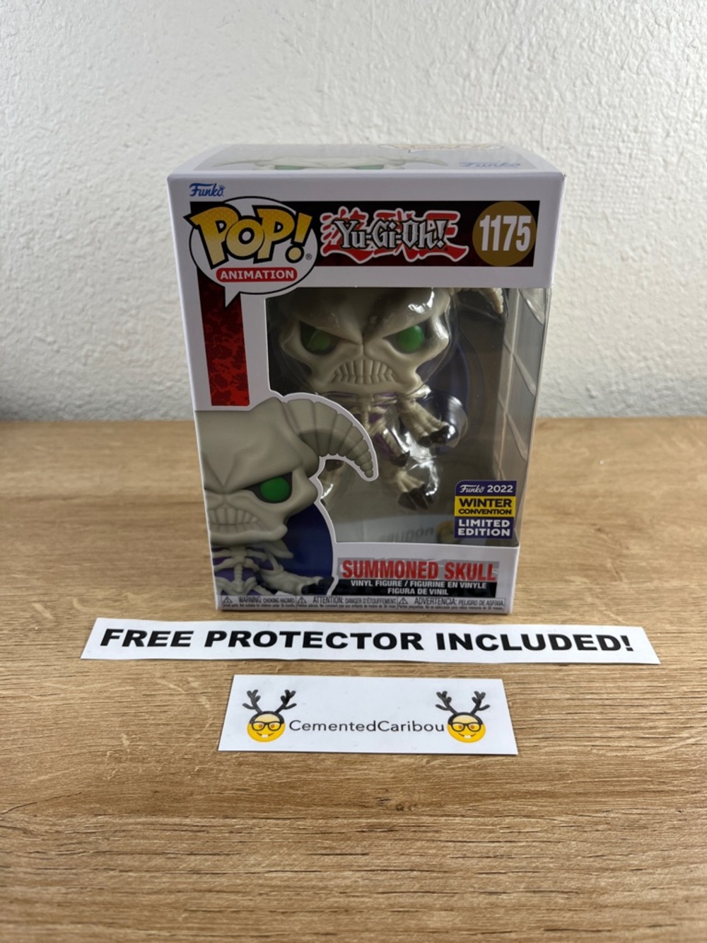 Summoned Skull Funko Pop #1175 Wintercon 2022 Yu Gi Oh Vaulted NEAR MINT